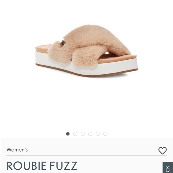 Koolaburra by UGG “Roubie Fuzz” Slippers, Size 9, Color “sand.” - Picture 4 of 4
